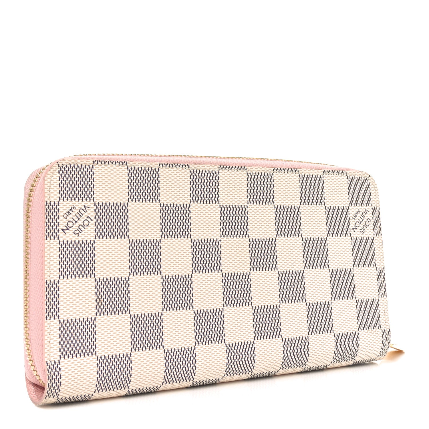 Louis Vuitton Damier Azur Zippy Wallet Rose Ballerine 3 of 6