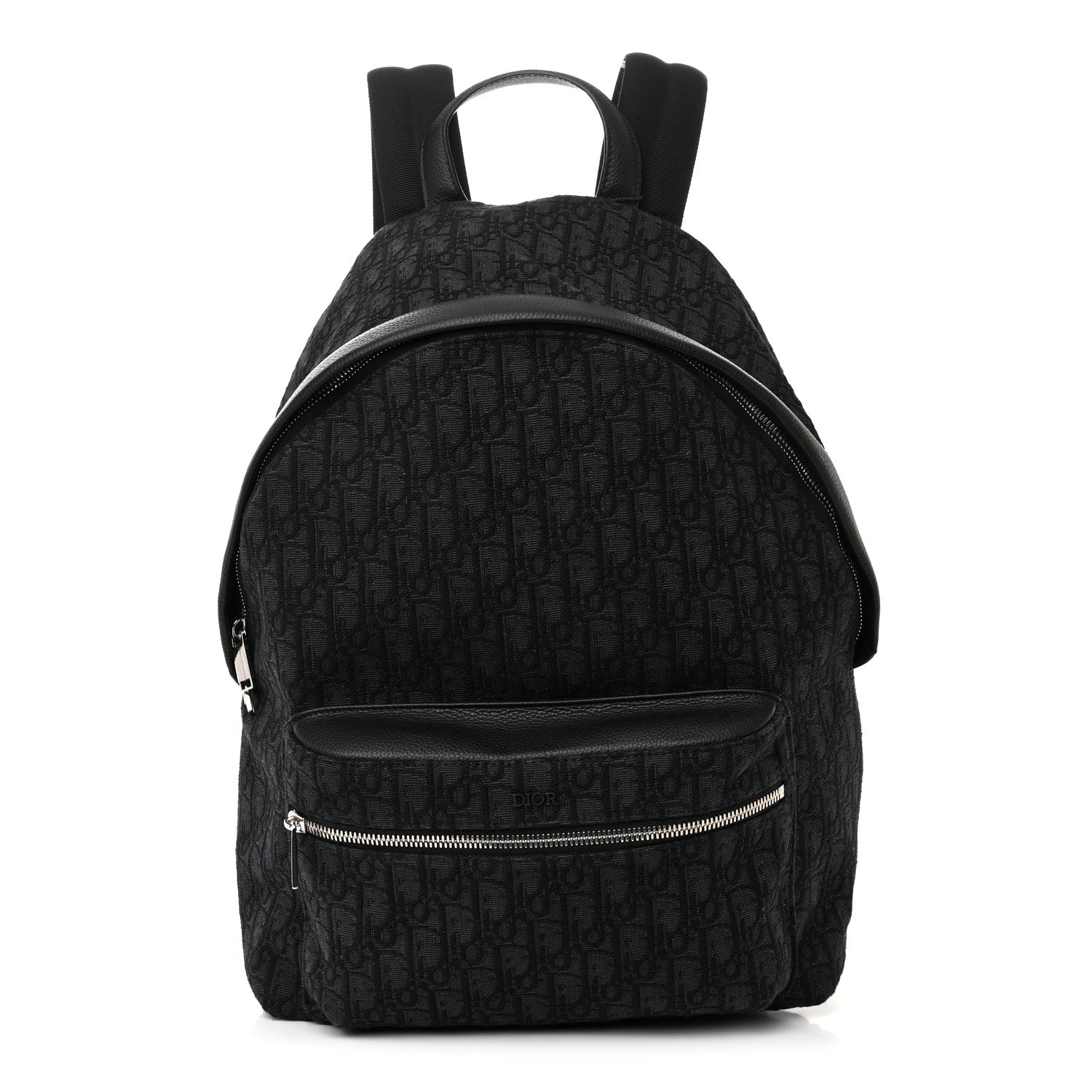 Christian Dior Oblique Calfskin Rider Backpack Black 1 of 9