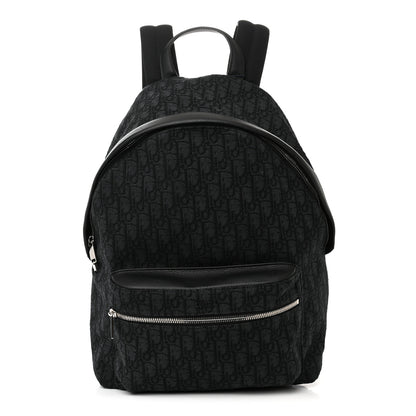 Christian Dior Oblique Calfskin Rider Backpack Black 1 of 9