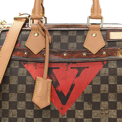 Louis Vuitton Transformed Damier Ebene Time Trunk Speedy Bandouliere 25 Black 7 of 9