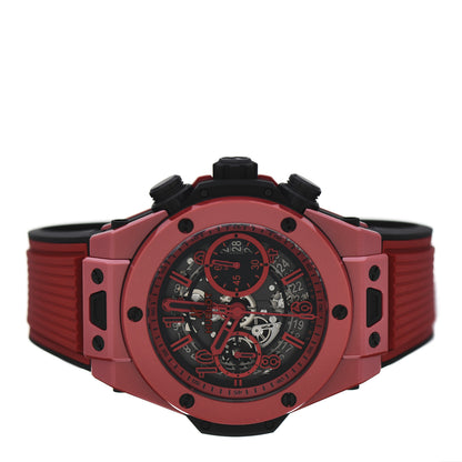 Hublot Red Ceramic Rubber 45mm Big Bang Unico "Red Magic" Limited Edition Automatic Watch Red 411.CF.8513.RX 2 of 4