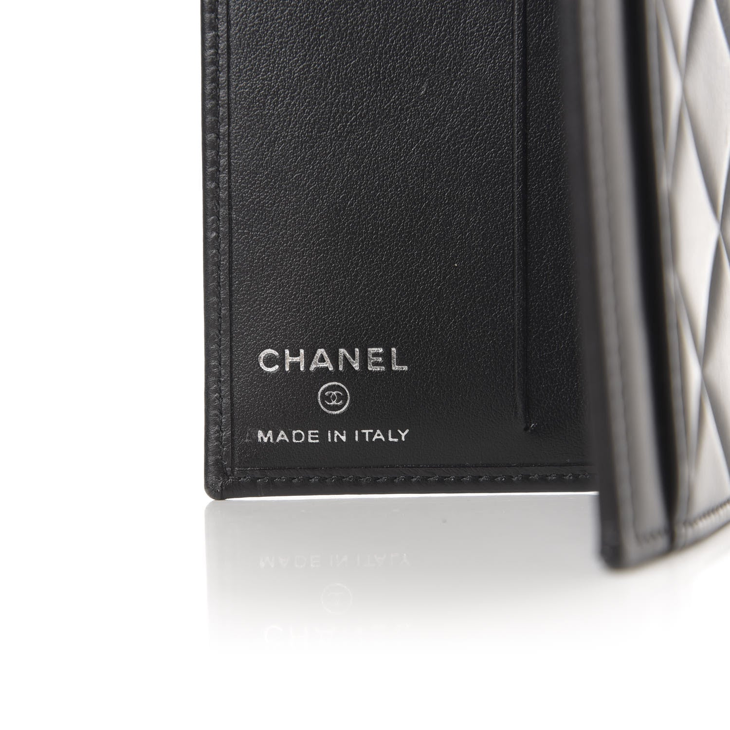 Chanel Lambskin Quilted Card Holder Wallet Black 6 of 8