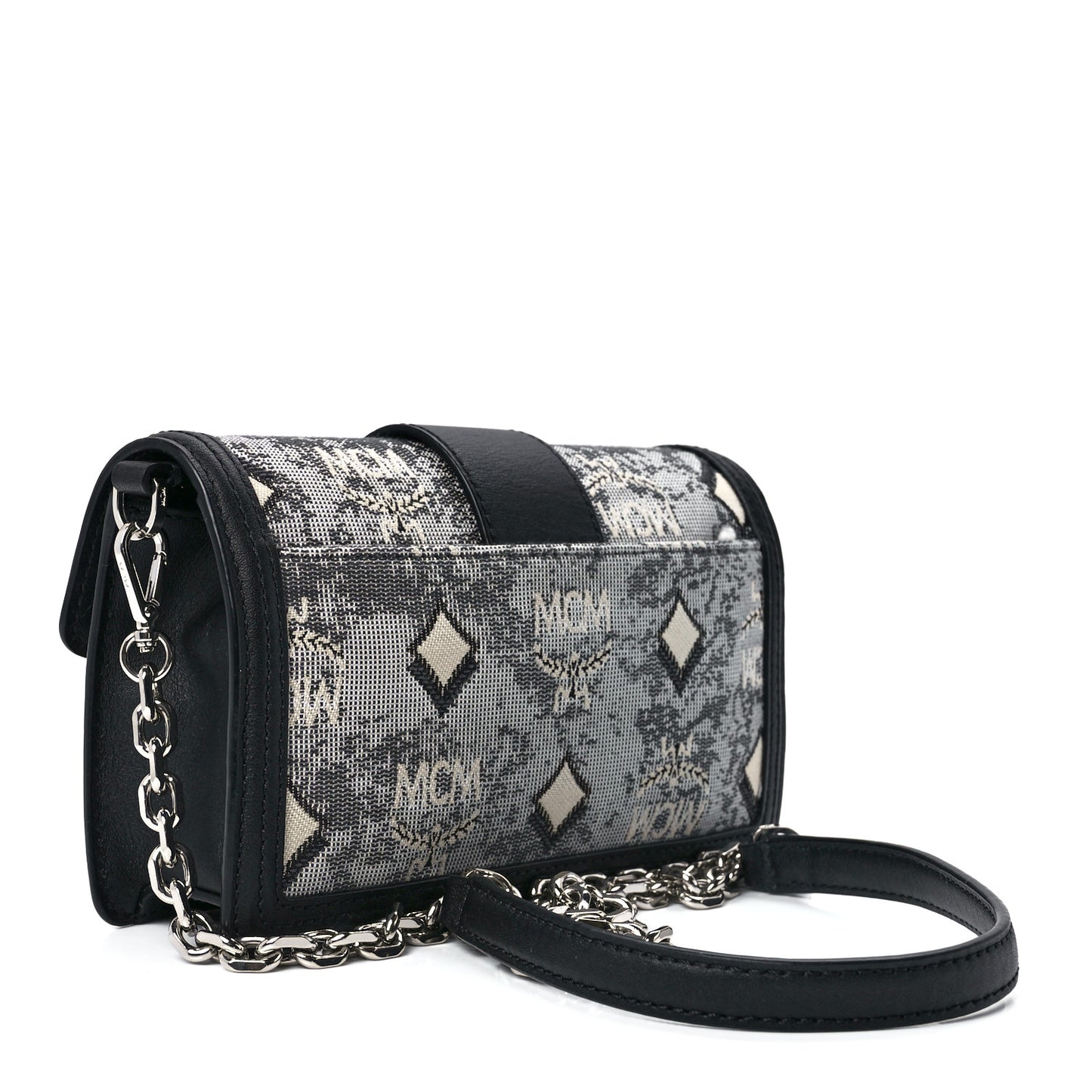 Vintage Jacquard Monogram Mini Tracy Crossbody Black