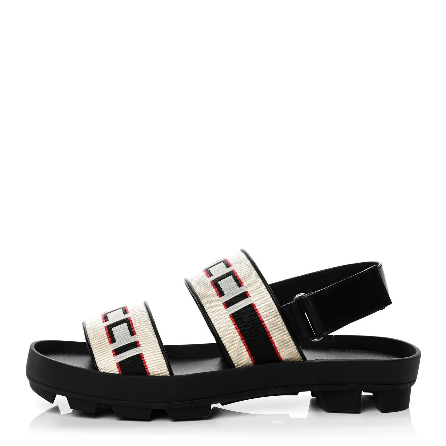 Nylon Cirano Lux Stripe Mens Cleat Sole Slingback Sandals 9 Ecru Poppy Black
