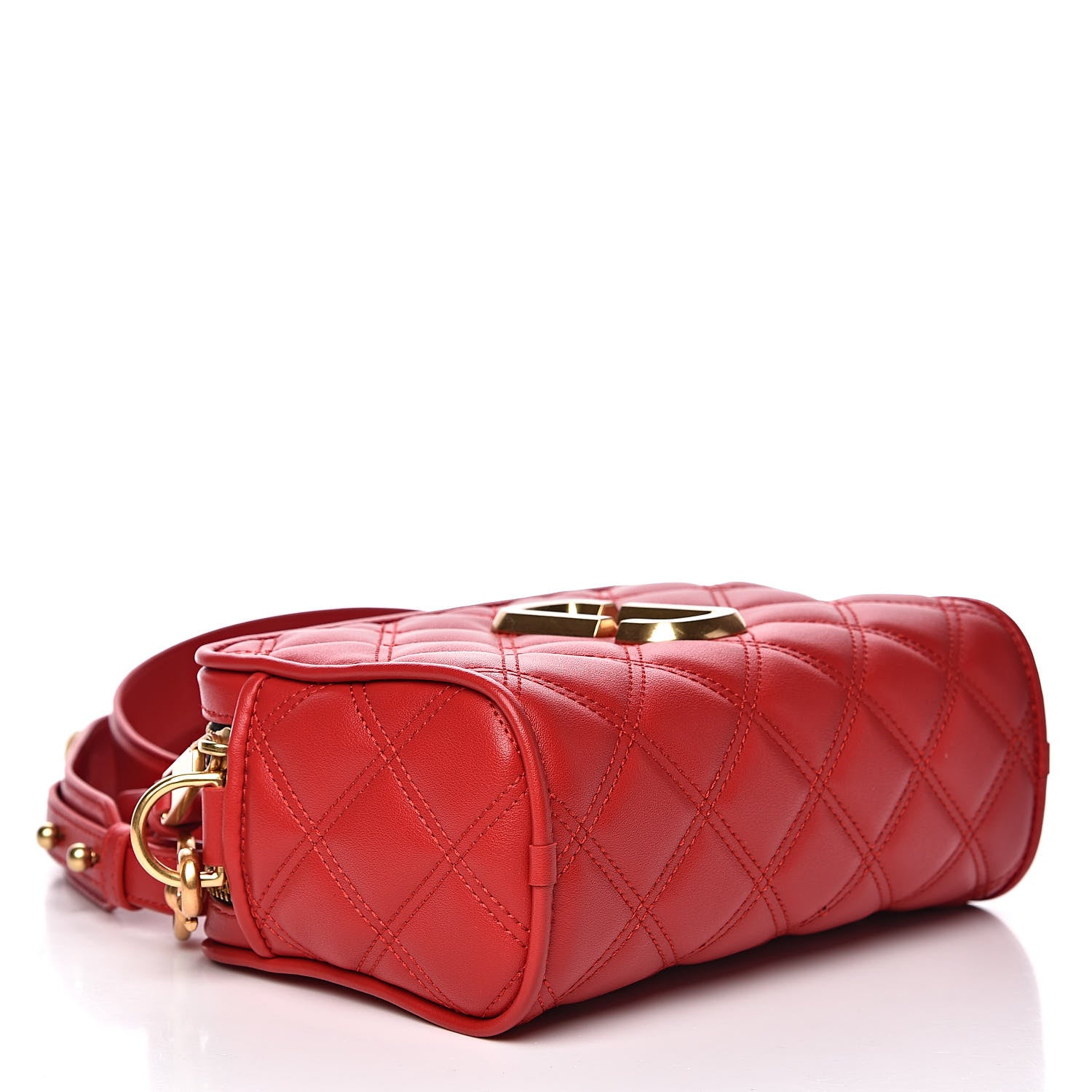 Marc Jacobs Calfskin Quilted The Softshot 21 Bag Red 4 of 11