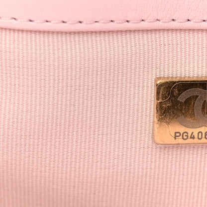 Chanel Lambskin Quilted Large Chanel 19 Flap Light Pink 8 of 13