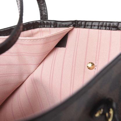 Louis Vuitton Damier Ebene Neo Neverfull MM Rose Ballerine 6 of 11