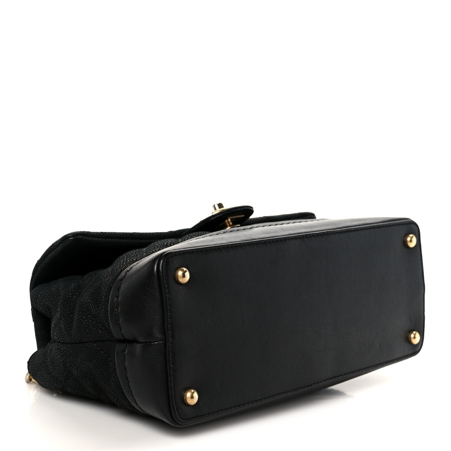 Chanel Iridescent Grained Calfskin Medium Globe Trotter Flap Black 4 of 11