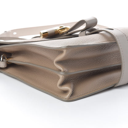 Chloe Shiny Grained Calfskin Medium Aby Day Shoulder Bag Motty Grey 8 of 15