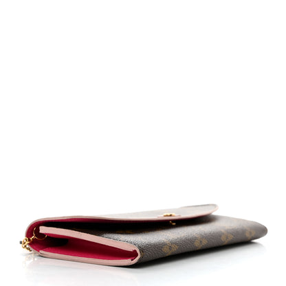 Louis Vuitton Monogram Bloom Flower Emilie Wallet Fuchsia 5 of 11