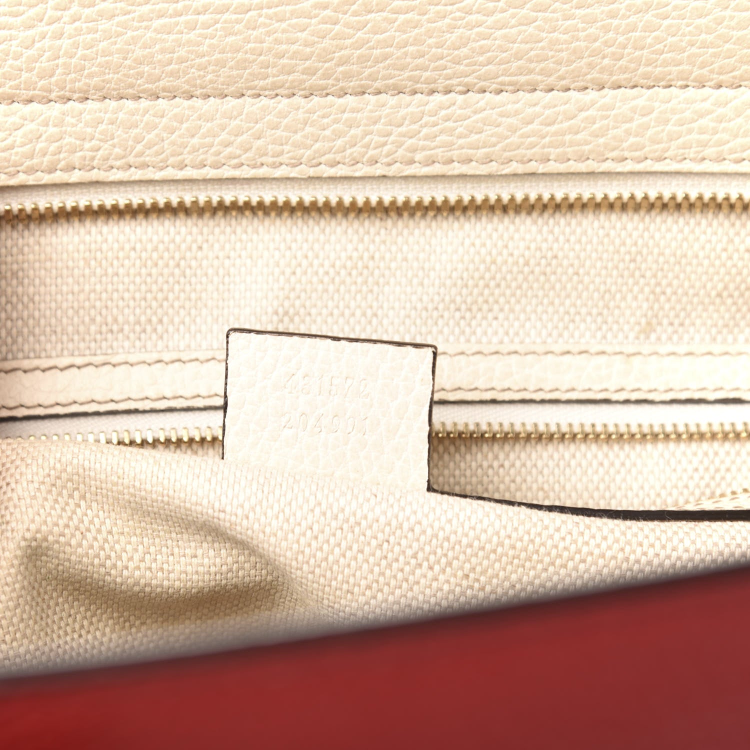 Gucci Dollar Calfskin Large Soho Top Handle Satchel Hibiscus Red Mystic White Blue 7 of 19