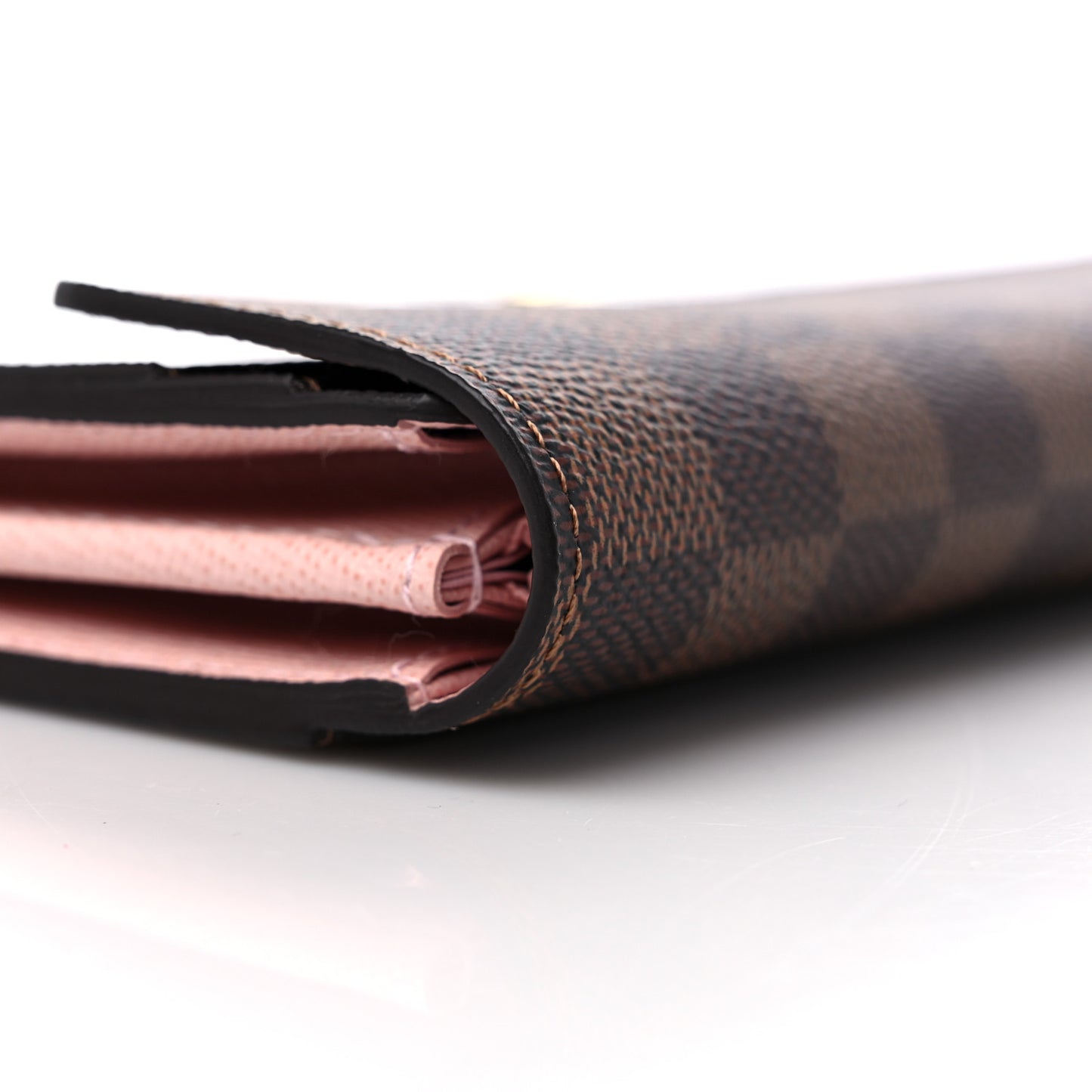 Damier Ebene Sarah Wallet NM Rose Ballerine