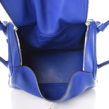 Hermes Taurillon Clemence Lindy 34 Bleu Electrique 5 of 14