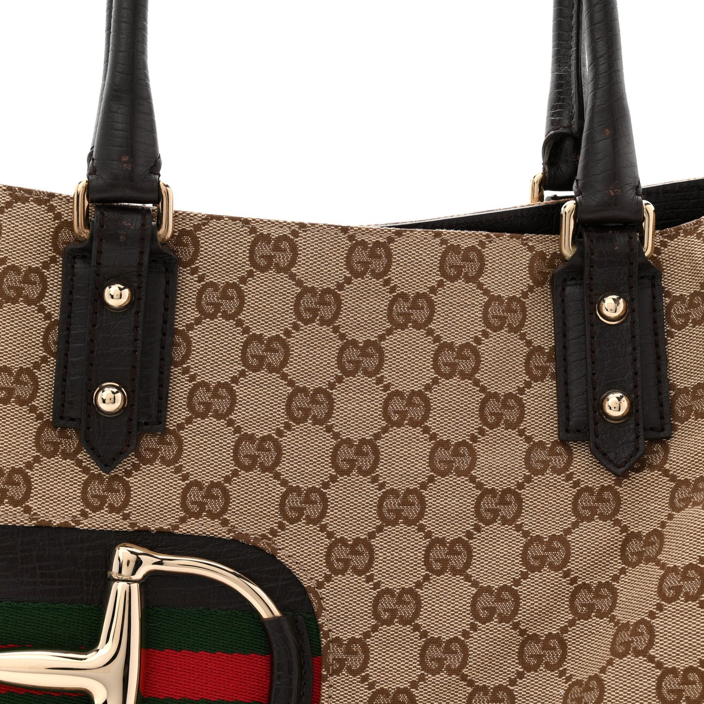 Monogram Medium Hasler Tote Dark Brown