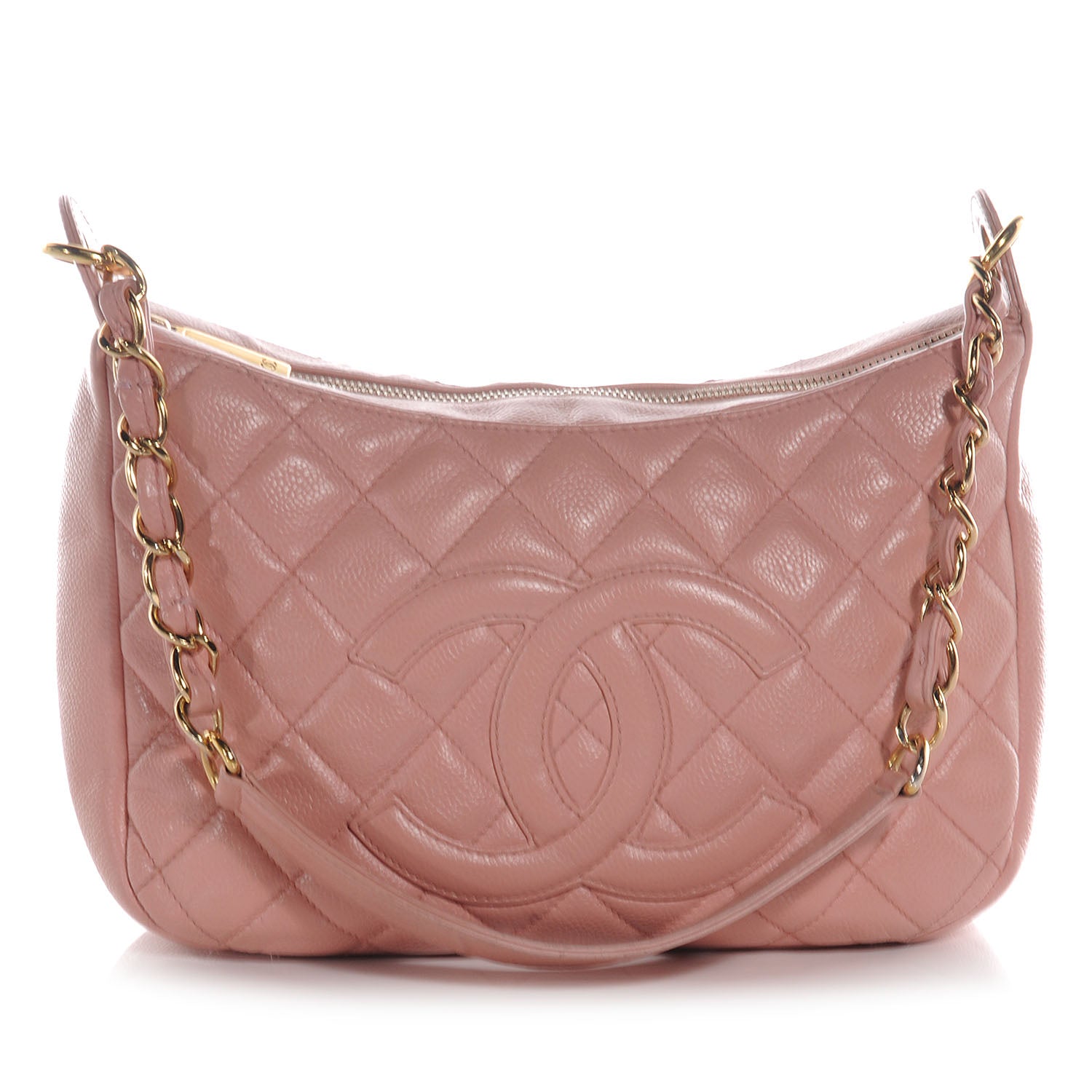 Chanel Caviar Shoulder Bag Pink 1 of 8