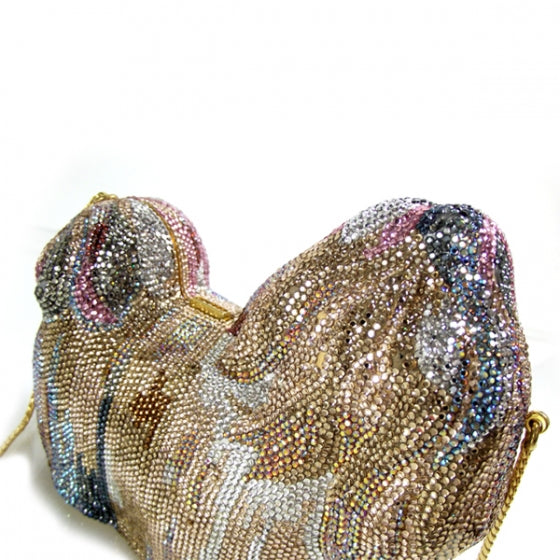 Judith Leiber Crystal Yorkie Minaudiere Clutch 6 of 6
