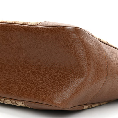 Gucci Monogram Medium Bree Zippered Tote Beige Tabacco 9 of 9