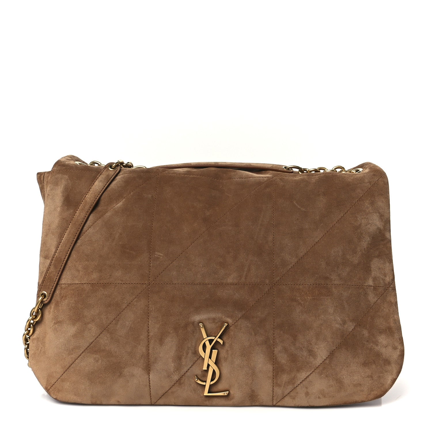 Saint Laurent Suede Matelasse Monogram Large Jamie 4.3 Snuff 1 of 10