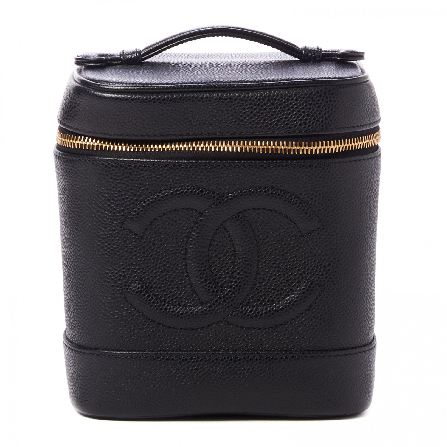 Chanel Caviar Vanity Cosmetic Case Black 1 of 8