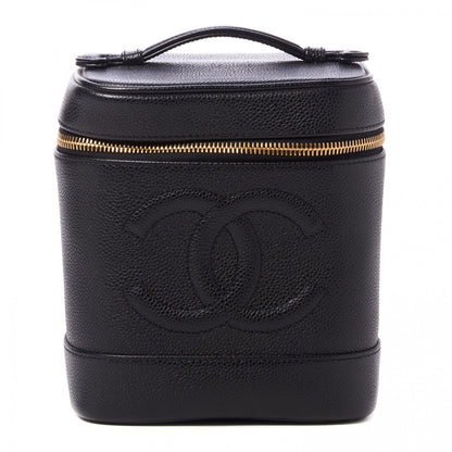Chanel Caviar Vanity Cosmetic Case Black 1 of 8