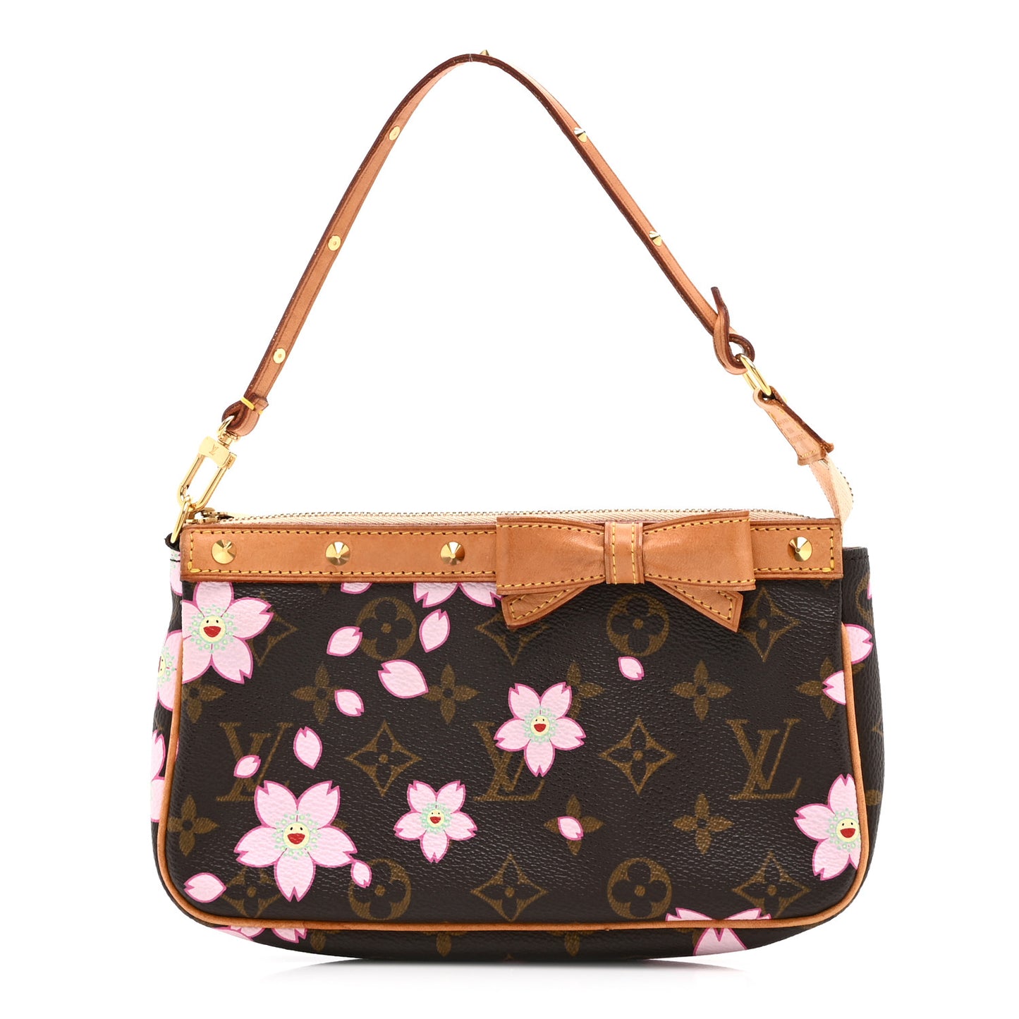 Monogram Cherry Blossom Pochette Accessories Brown