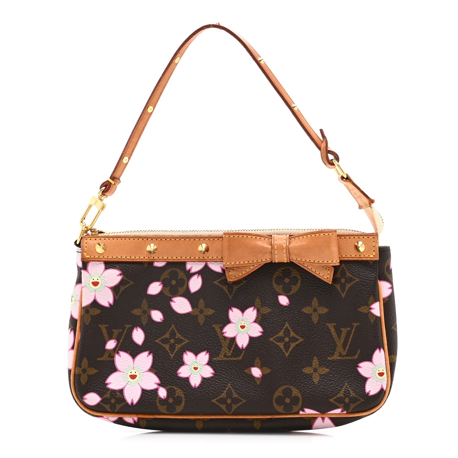 Louis Vuitton Monogram Cherry Blossom Pochette Accessories Brown 1 of 10