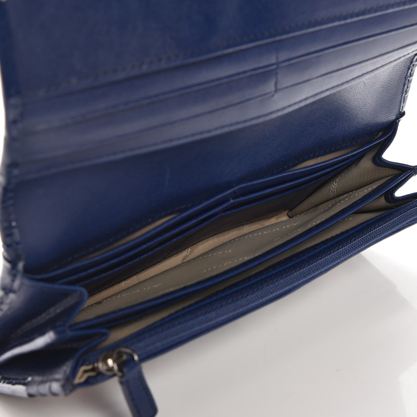 Supernova Check Penrose Continental Wallet Blue