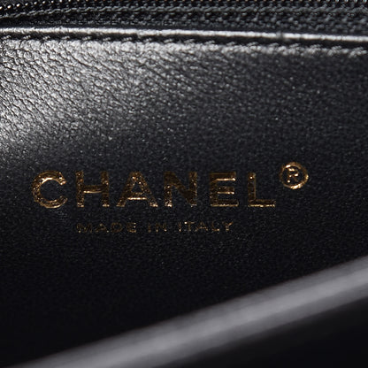 Chanel Sheepskin Quilted Large Beauty Lock Flap Black 8 of 11