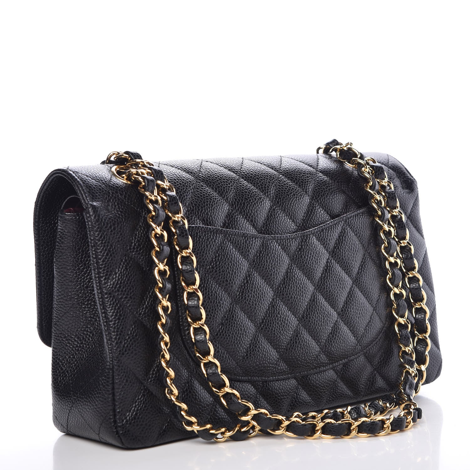 Chanel Caviar Quilted Medium Double Flap Black 3 of 7