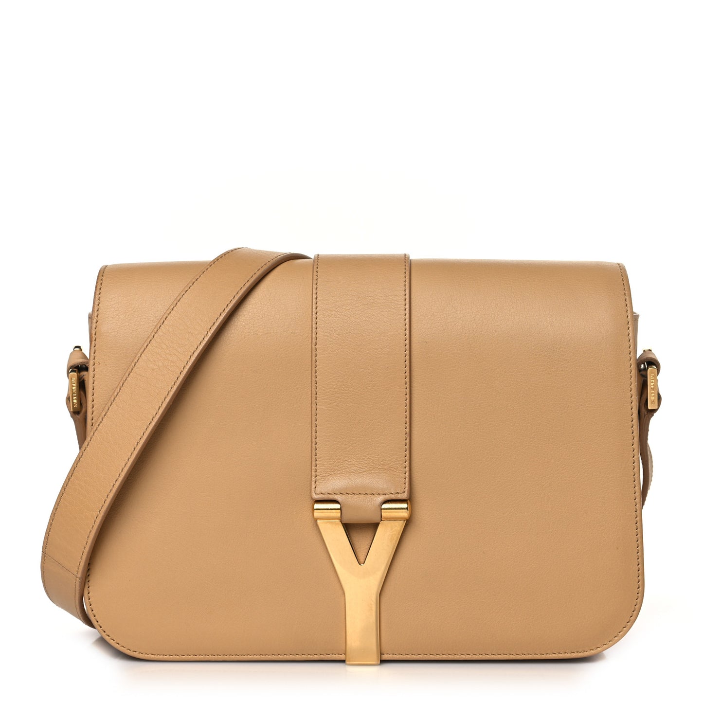 Calfskin Classic Y Satchel Beige