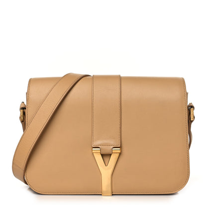Saint Laurent Calfskin Classic Y Satchel Beige 1 of 11