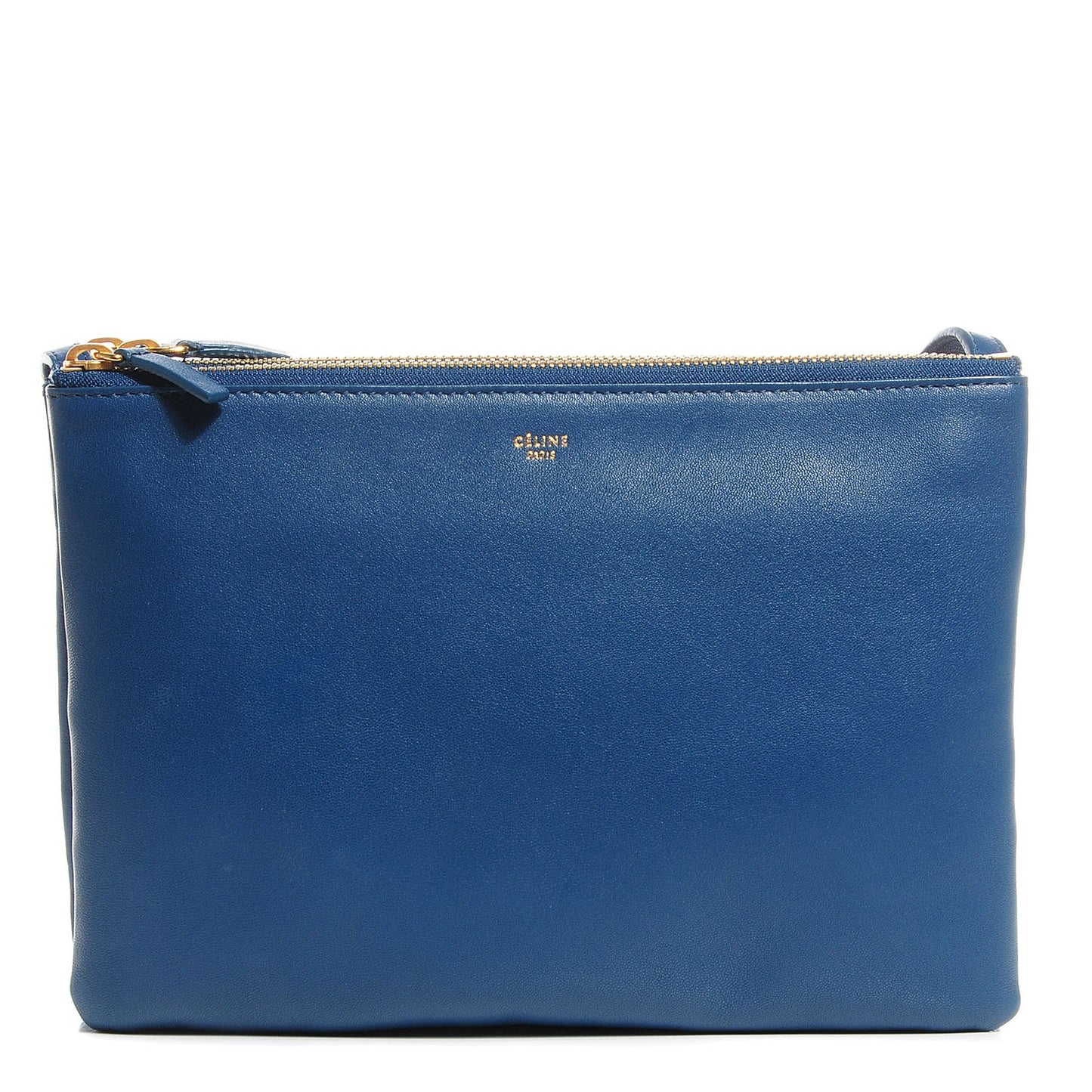 Lambskin Large Trio Crossbody Metallic Blue