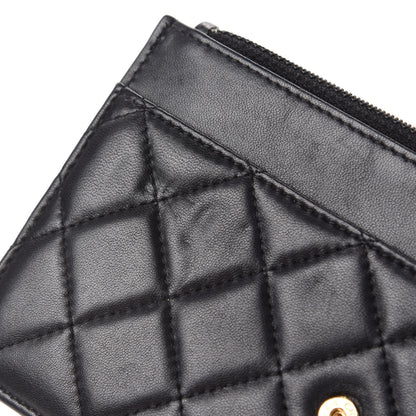 Chanel Lambskin Quilted Wallet On Chain WOC Black 8 of 13