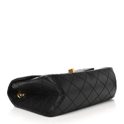 Chanel Aged Calfskin Quilted 2.55 Reissue Mini Flap Black 4 of 9