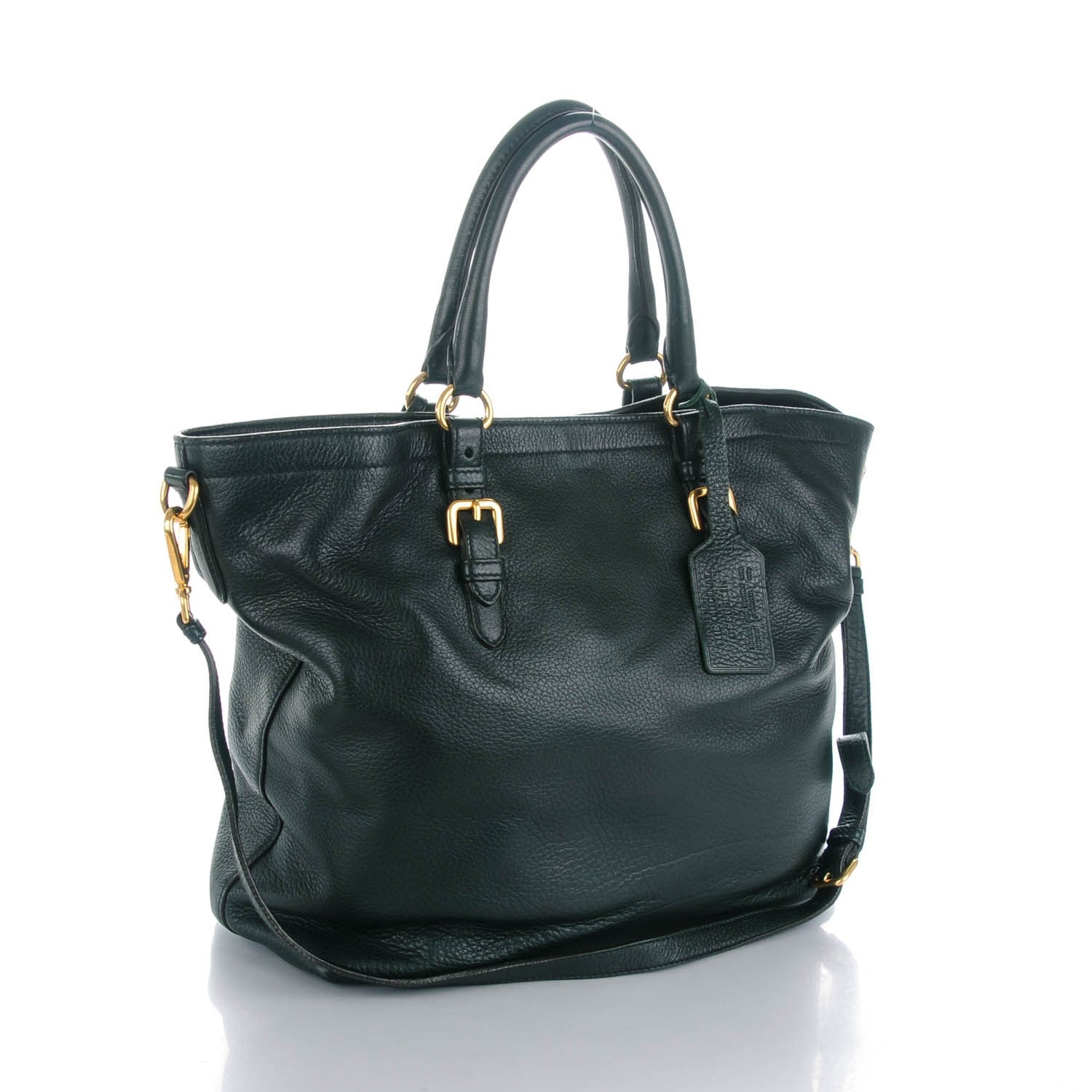 Prada Cervo Deerskin Bauletto Foresta 3 of 9