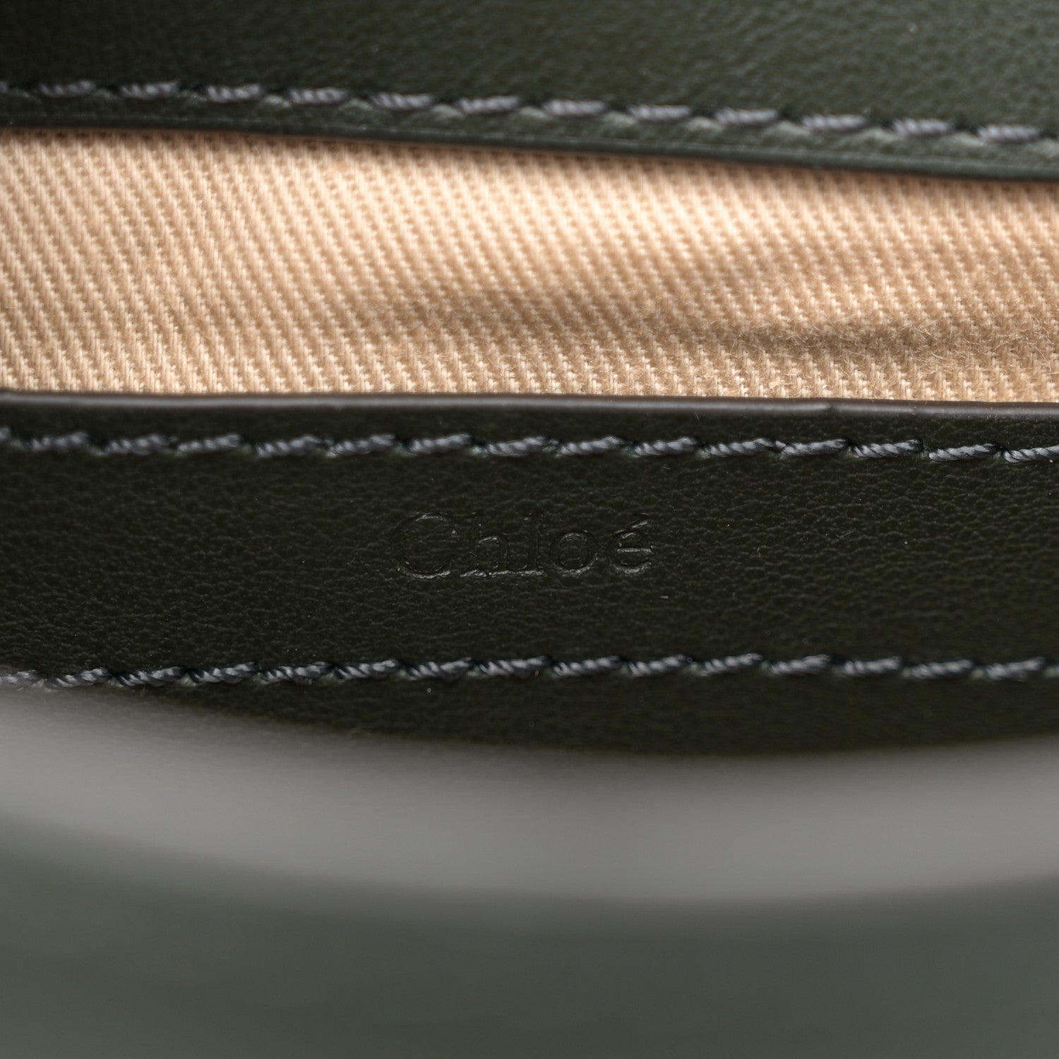 Chloe Suede Small Marcie Saddle Bag Night Forest 6 of 10