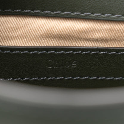 Chloe Suede Small Marcie Saddle Bag Night Forest 6 of 10