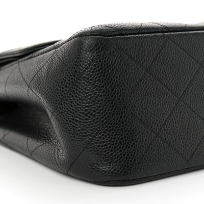 Chanel Caviar Quilted Jumbo Double Flap Black 9 of 15