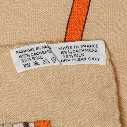 Hermes Cashmere Silk Tohu Bohu Shawl 140 GM 4 of 4