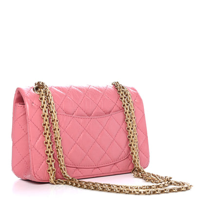 Chanel Aged Calfskin Quilted 2.55 Reissue Mini Flap Pink 2 of 4