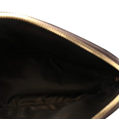 Gucci GG Supreme Monogram Textured Calfskin Web Large Ophidia Cosmetic Case Beige Ebony New Acero 5 of 7