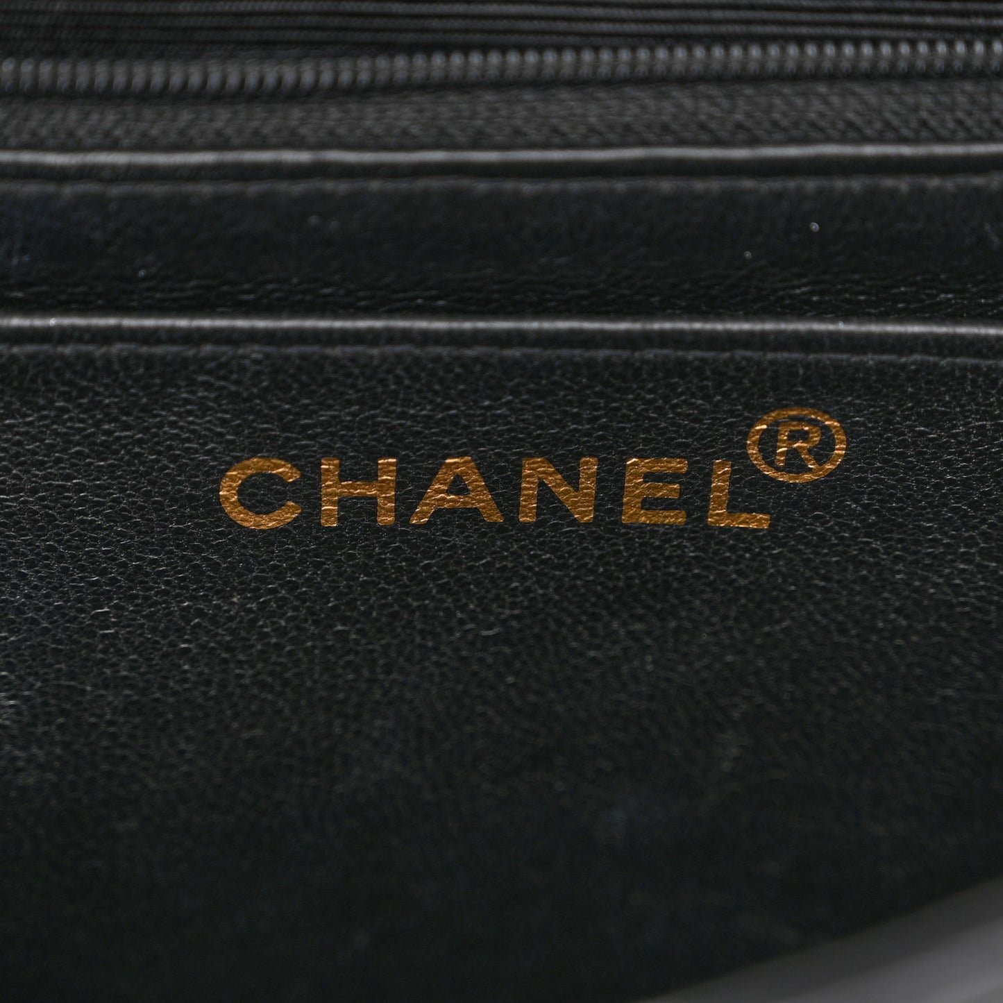 Patent Quilted XL Jumbo Single Flap Black
