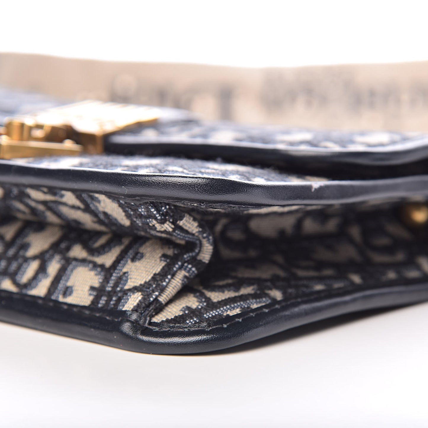 Oblique Small DiorAddict Flap Bag Navy Blue