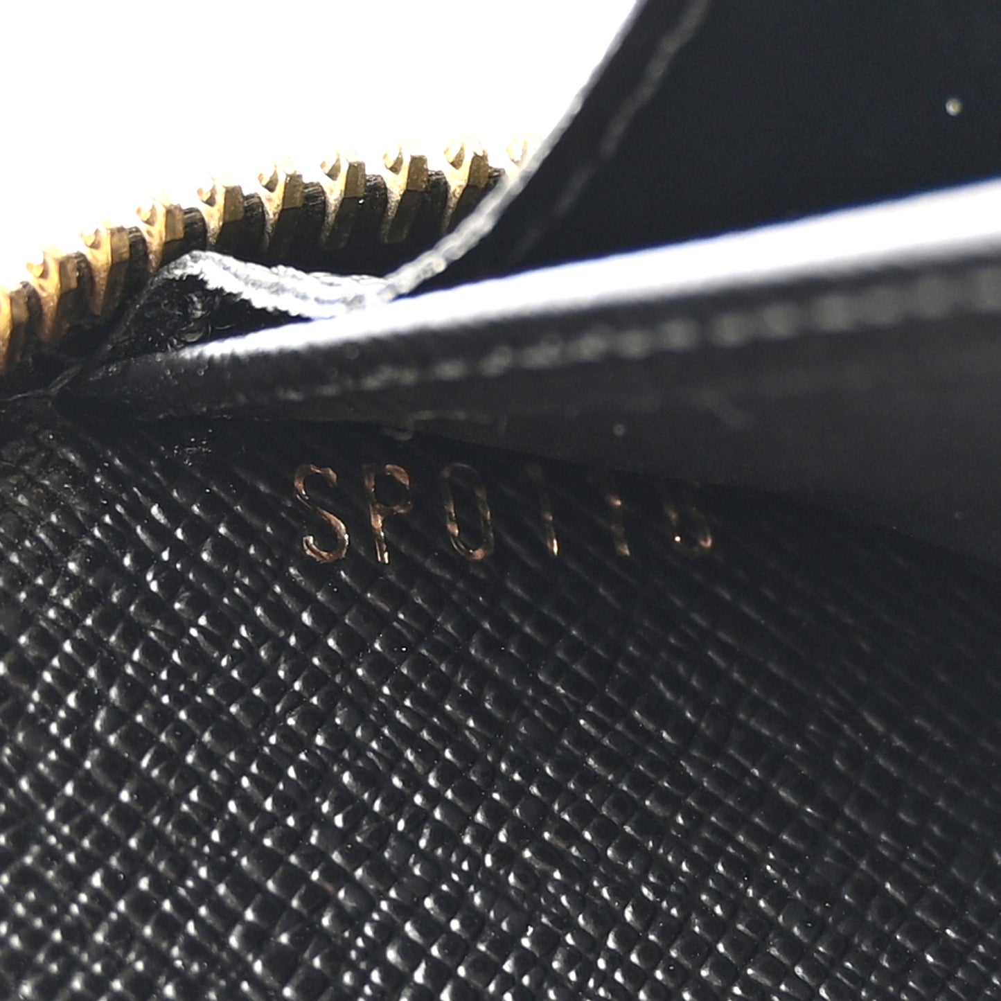 Calfskin Colored Monogram Zippy Wallet Blue Black