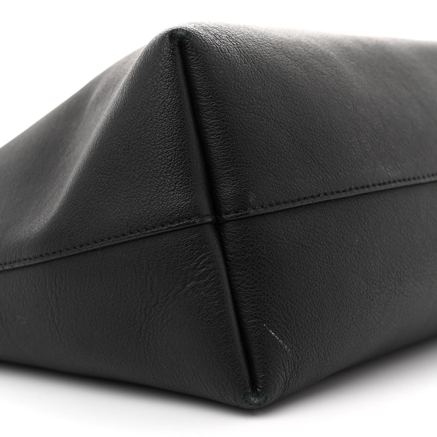 Calfskin Large Shopping Tote Black