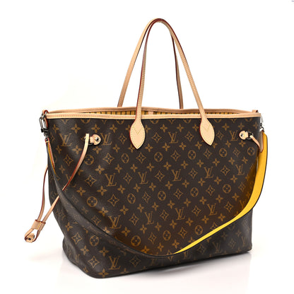 Louis Vuitton Monogram Stamped Inside Out NYC Neverfull Bandouliere GM Yellow 5 of 14
