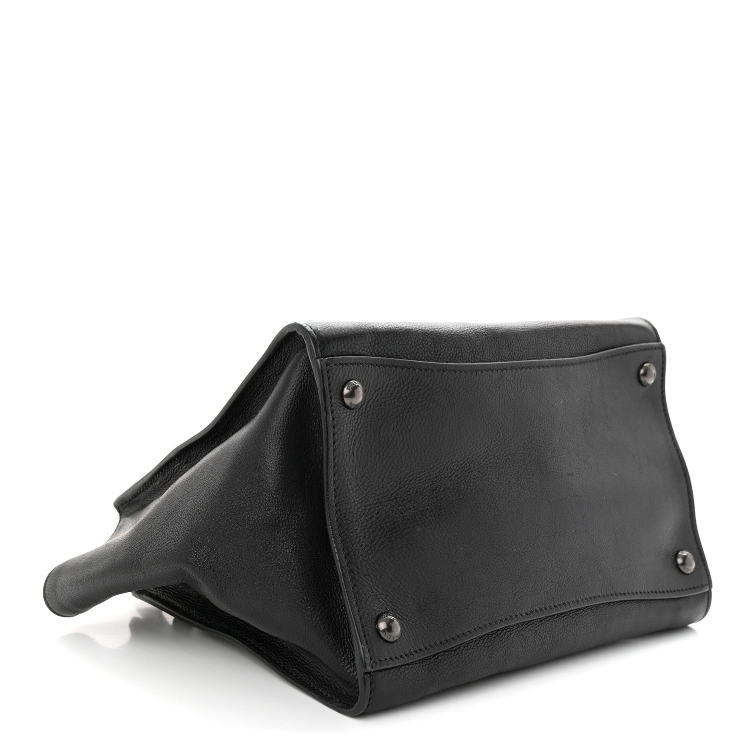 Prada Glace Calf Small Twin Pocket Tote Black 4 of 12