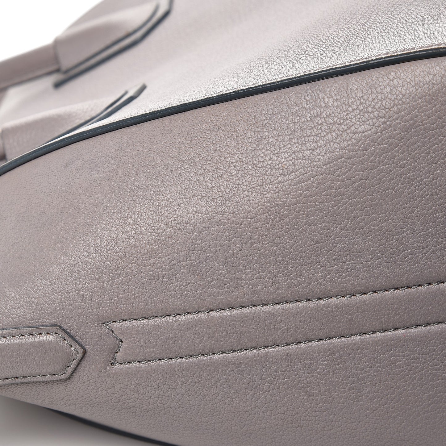 Sugar Goatskin Small Antigona Pearl Grey