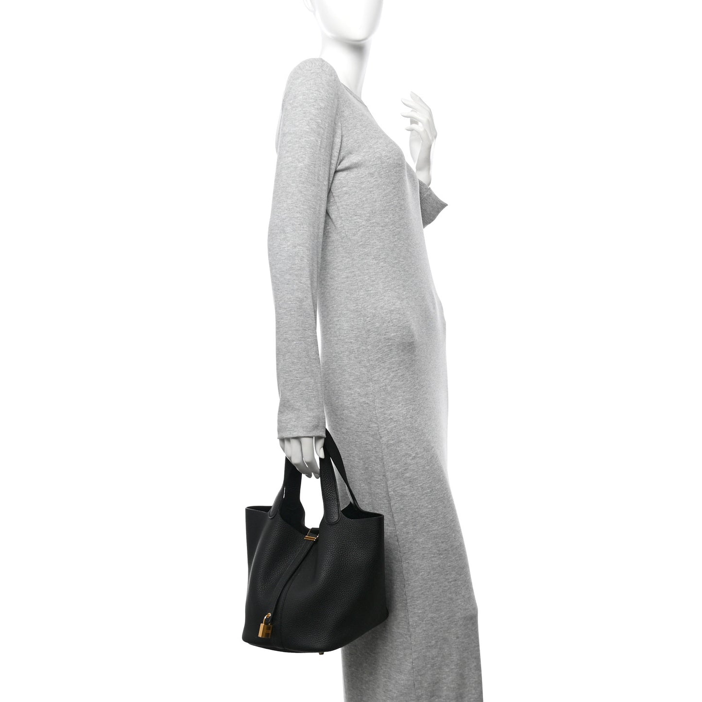 Taurillon Clemence Picotin Lock 22 MM Black