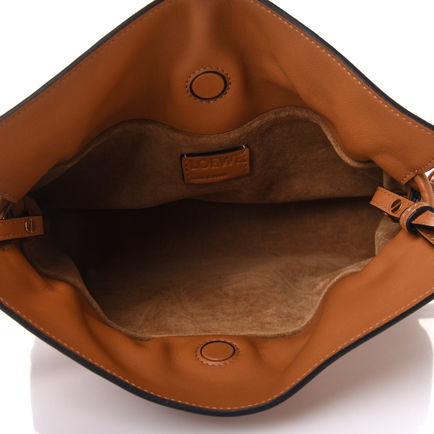 Calfskin Mini Flamenco Knot Bag Warm Desert